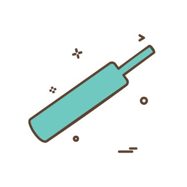 Kriket simge tasarlamak vektör 