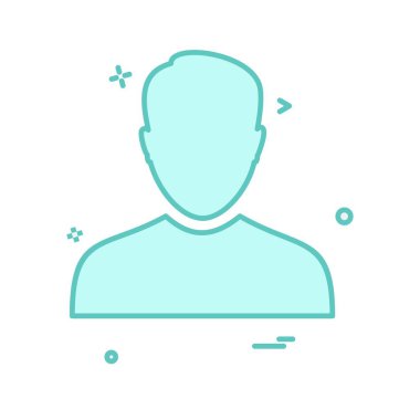 Avatar erkek simge tasarım vektörü