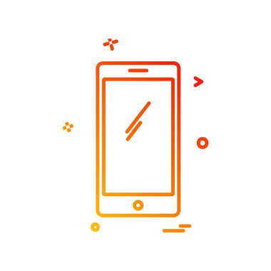 Mobil simge tasarım vektörü