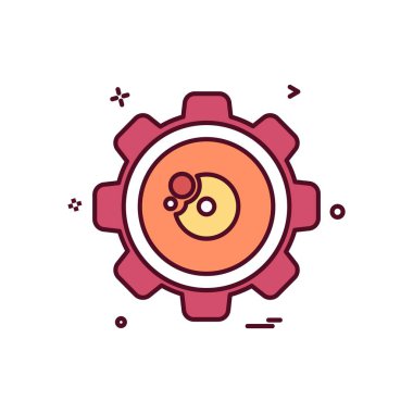 Dişli simge tasarlamak vektör