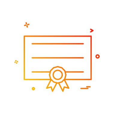 kartı şerit simge vektör tasarımı