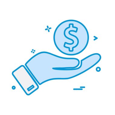 Dolar simgesi tasarım vektörü