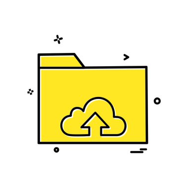 Klasör simgesi tasarım vektör illustr