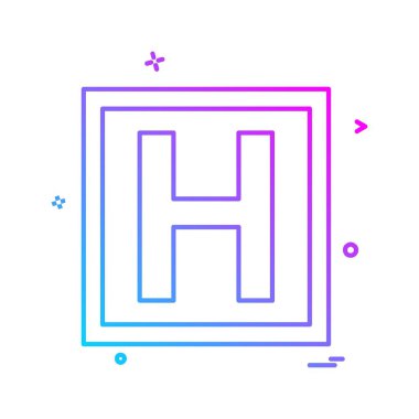 Hastane simge tasarlamak vektör