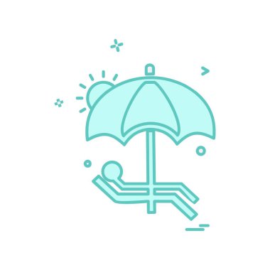 Yüzme simge tasarlamak vektör 