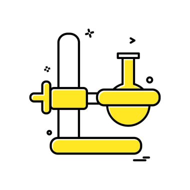 Şişesi simgesi tasarım, renkli vektör çizim