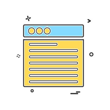 Web düzeni simge tasarım vektörü