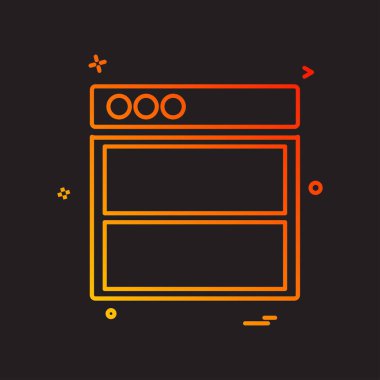 Web düzen simge tasarlamak vektör