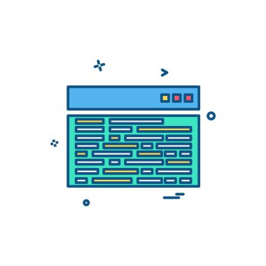 Bilgisayar simgesi tasarım vektörü 