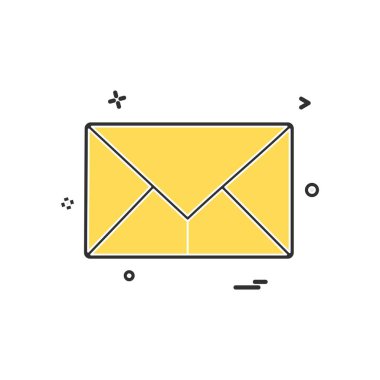 İleti simge tasarlamak vektör