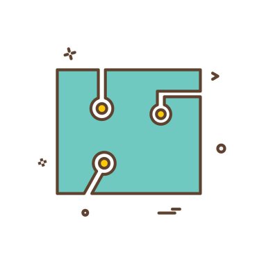 Devre simge tasarlamak vektör