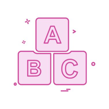 Blok simge tasarlamak vektör