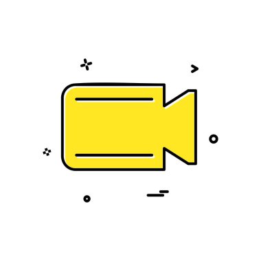 Kamera simgesi tasarım vektörü