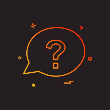 chat soru sms simge vektör tasarımı