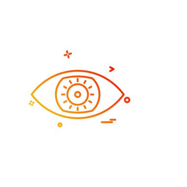 göz simgesi tasarım vektörü 