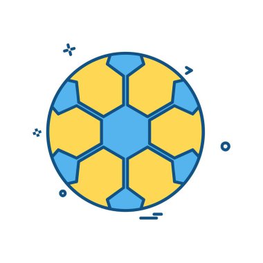 Topu simge tasarlamak vektör