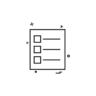 Belge simgesi tasarım vektörü 