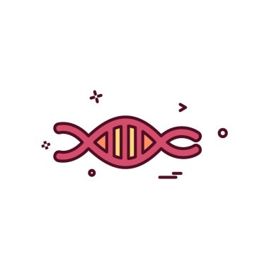DNA simgesi tasarım vektörü