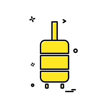 Simge vektör beyaz arka plan üzerinde seyahat