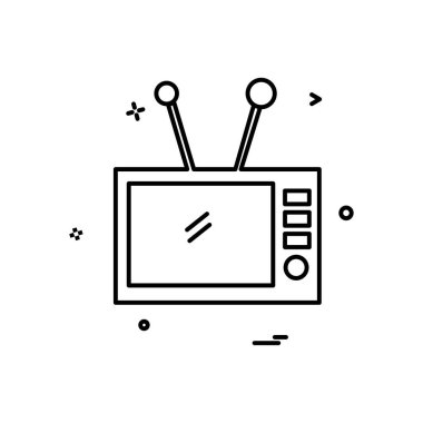 TV simgesi tasarım vektörü
