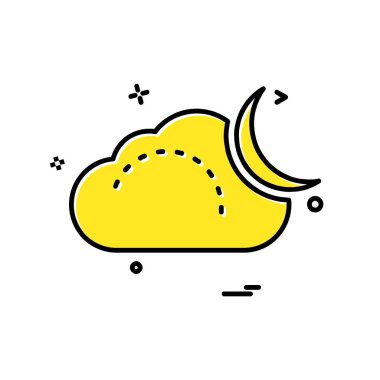 Bulut simgesi tasarım vektörü