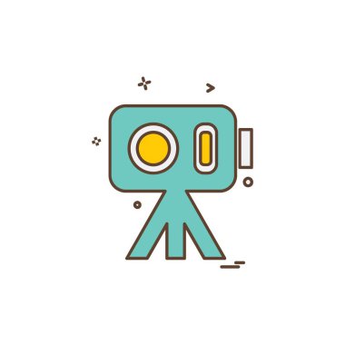 Kamera simgesi tasarım vektörü