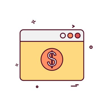 Web yerleşim simgesi tasarım vektörü