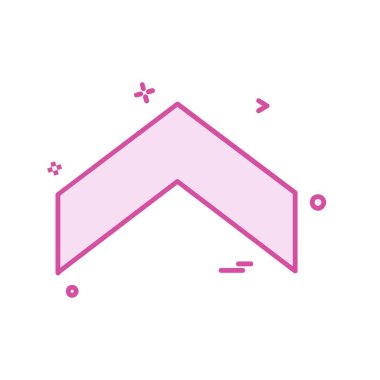 Yukarı ok simgesi tasarım vektörü