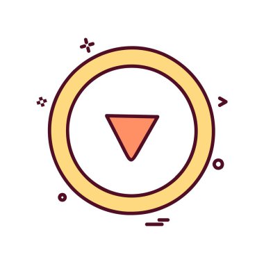 Ok simgesi tasarım vektörü