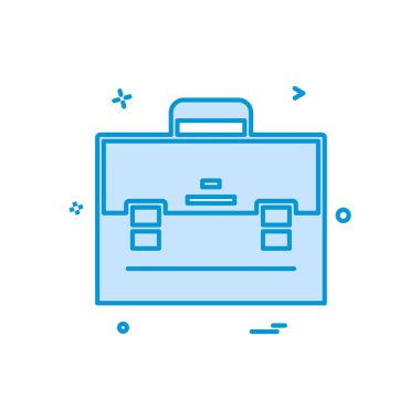 Evrak Çantası'nı simge tasarlamak vektör 