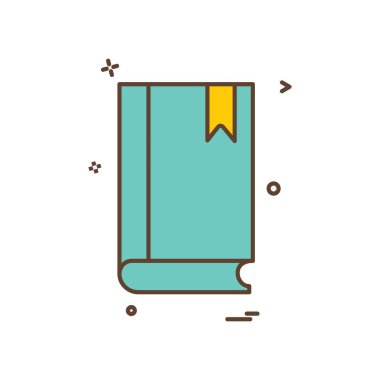 Kitapların simge tasarım vektörü