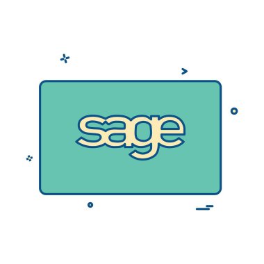 Adaçayı kart tasarlamak vektör 