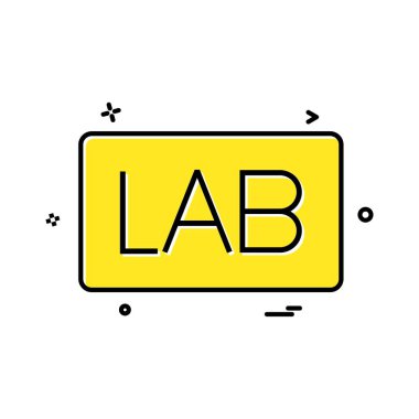 Laboratuvar Yönetim Kurulu simge vektör tasarımı