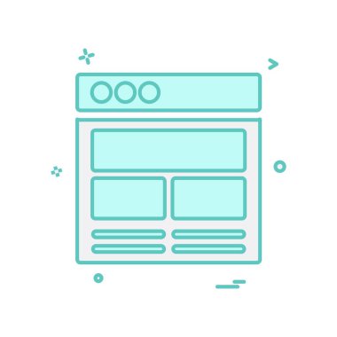 Web düzeni simge tasarım vektörü