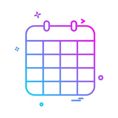 Takvim simgesi tasarım vektörü