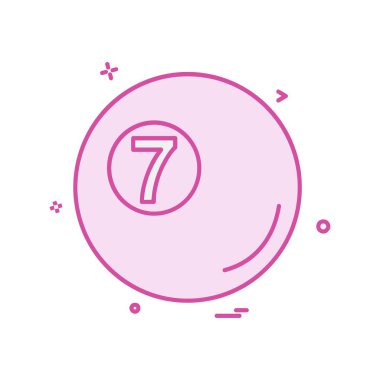 Snooker Ball simge tasarlamak vektör