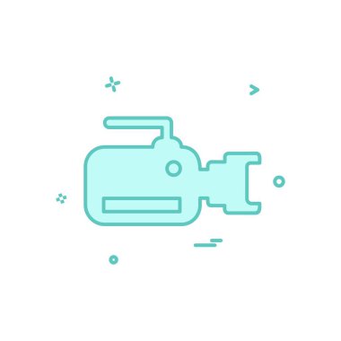 Kamera simgesi tasarım vektörü