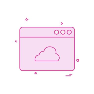 Web yerleşim simgesi tasarım vektörü