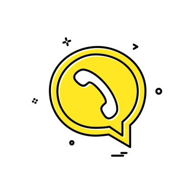 Sohbet simgesi tasarım vektörü