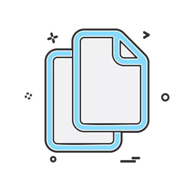 Dosya simgesi tasarım vektörü