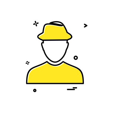 Avatar simge tasarlamak vektör