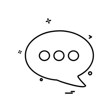 İleti simge tasarlamak vektör