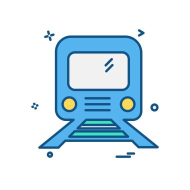 Tren simge tasarlamak vektör
