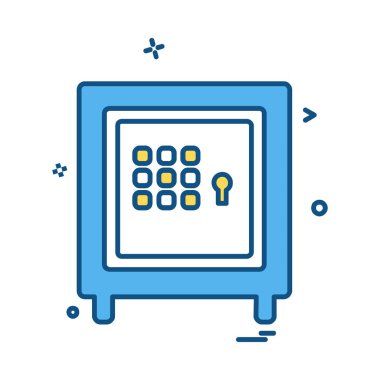 Güvenli simge tasarlamak vektör