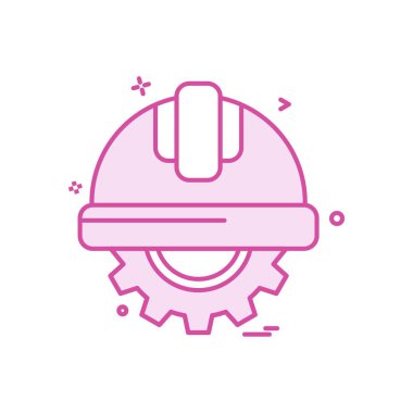 halmet emek simge vektör tasarımı dişli