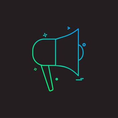 hoparlör ses ortamı ses ikonu vektör tasarımı