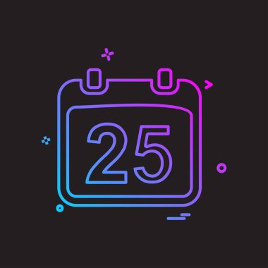 Takvim simgesi tasarım vektörü