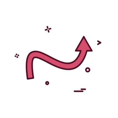 Ok simgesi tasarım vektörü