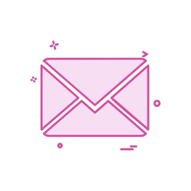 İleti simgesi tasarım vektörü