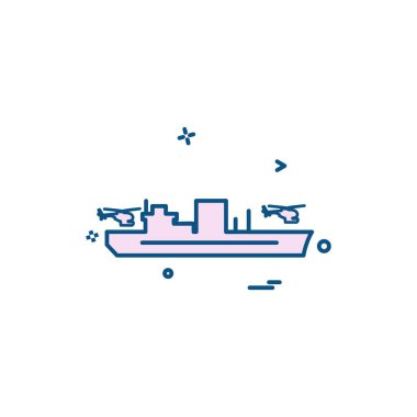 Donanma simge tasarım vektörü 